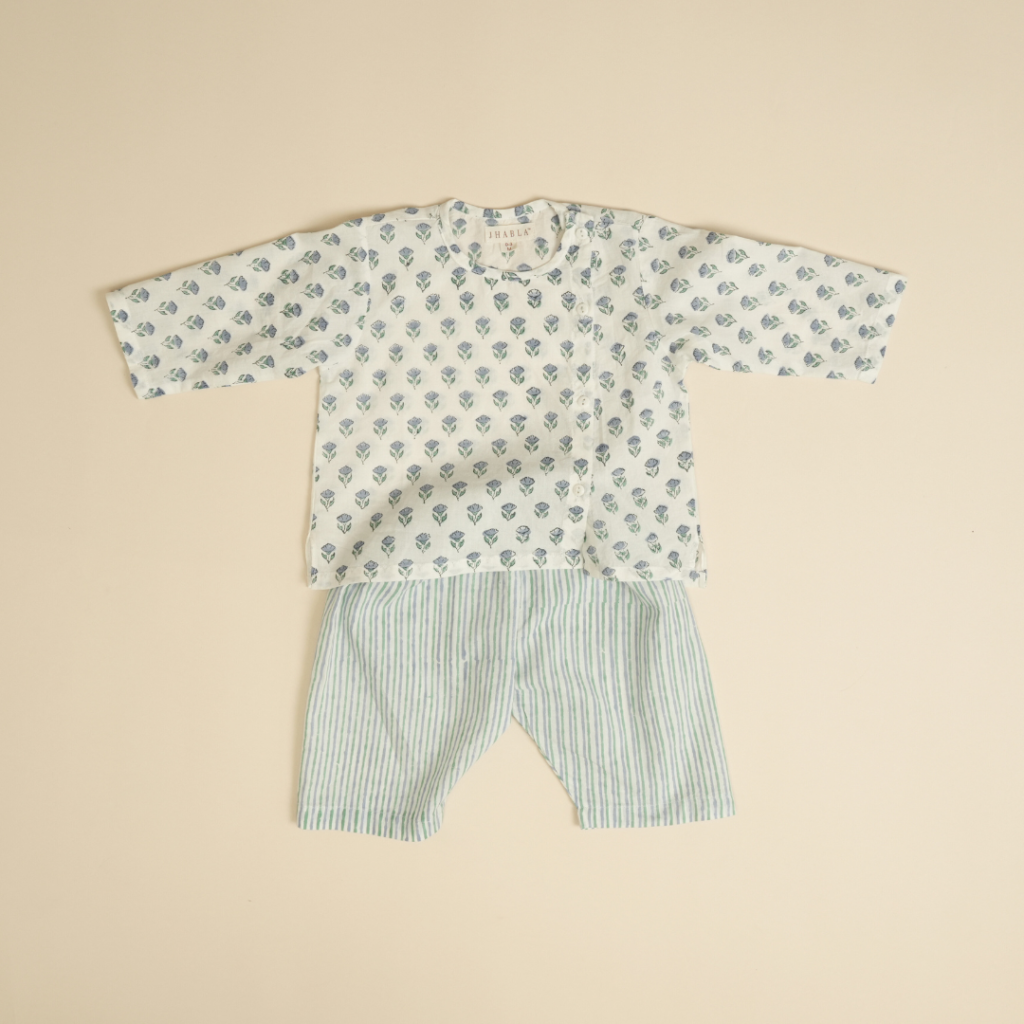 NeelKamal Boy Angrakha Pajama Set - Image 3