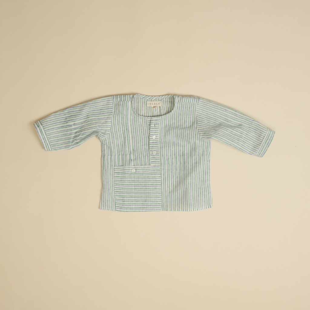 Shades Of Cyan - Boy Jhabla Pajama Set - Image 5