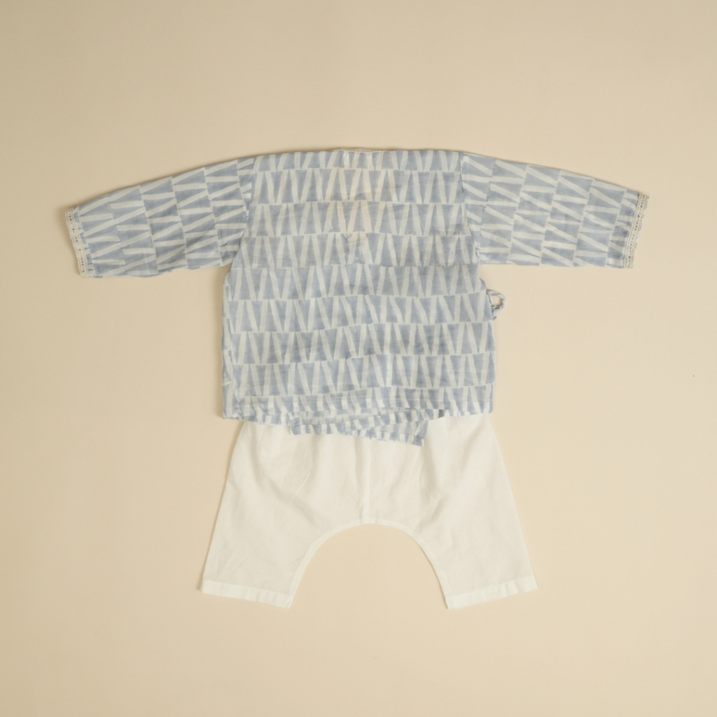 Summer Beach - Boy Full Sleev Jhabla Pajama Set - Image 4