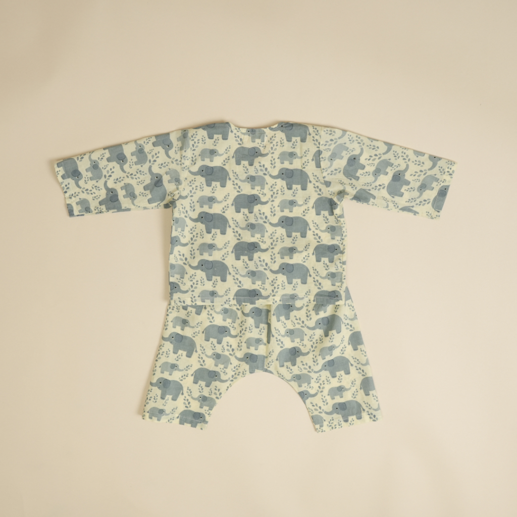 Hathi Mere Sathi - Unisex Jhabla Pajama Set - Image 4