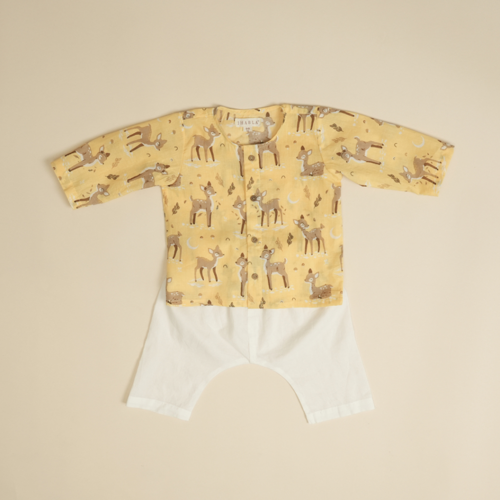 Dear Deer - Unisex Jhabla Pajama Set - Image 2