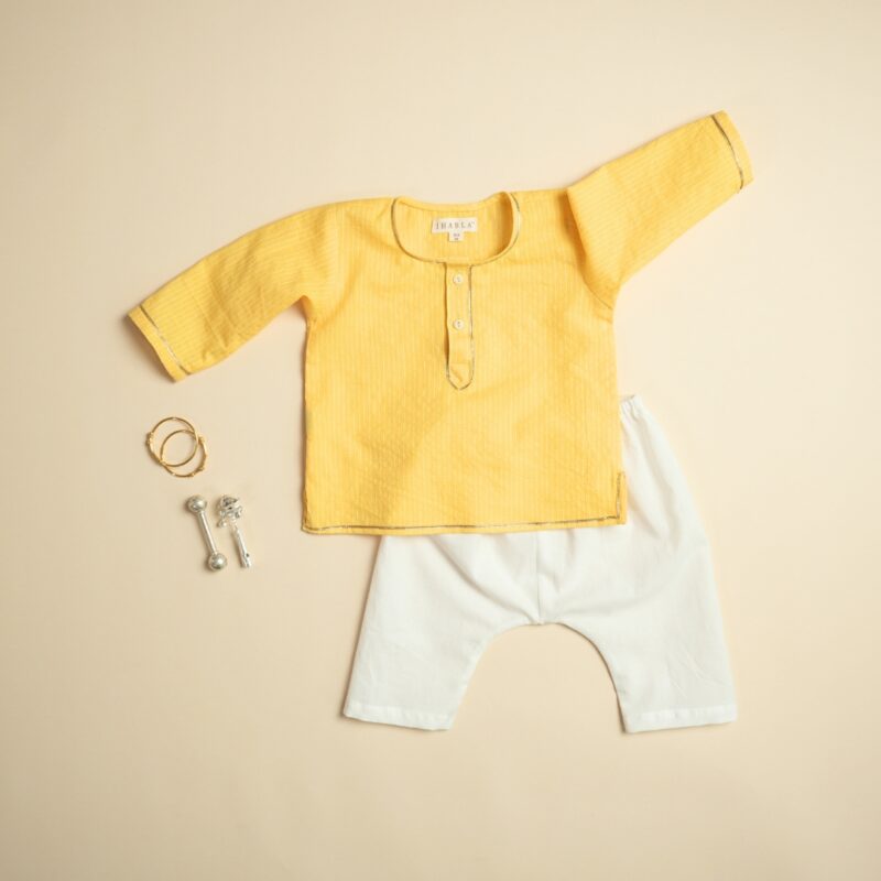 Golden Glow - Unisex Kurta Pajama Set