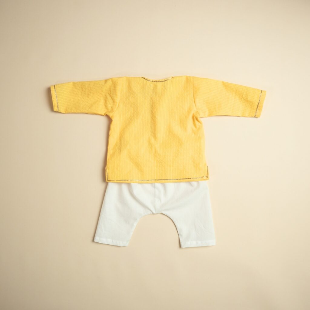 Golden Glow - Unisex Kurta Pajama Set - Image 4