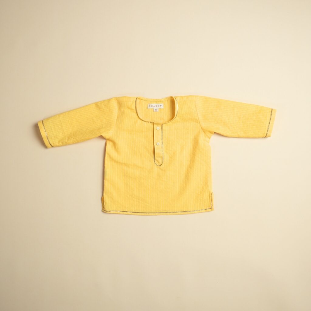 Golden Glow - Unisex Kurta Pajama Set - Image 5