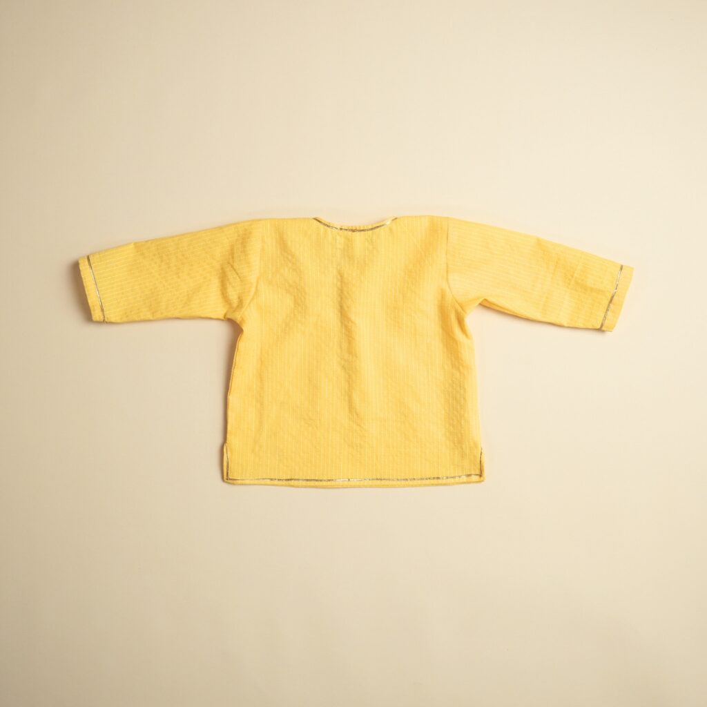 Golden Glow - Unisex Kurta Pajama Set - Image 6