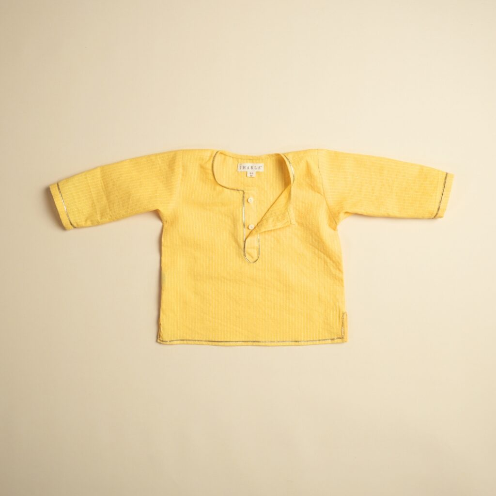 Golden Glow - Unisex Kurta Pajama Set - Image 8