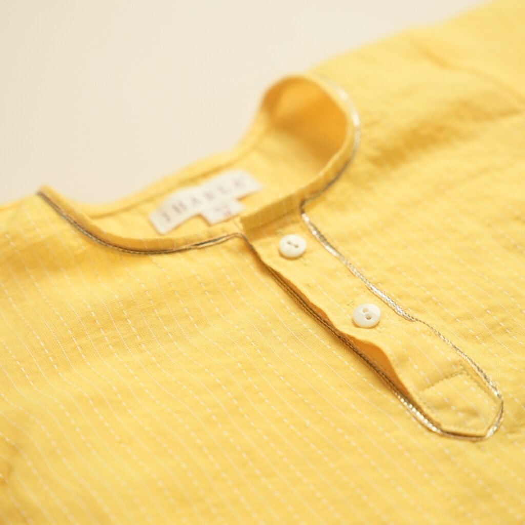Golden Glow - Unisex Kurta Pajama Set - Image 9