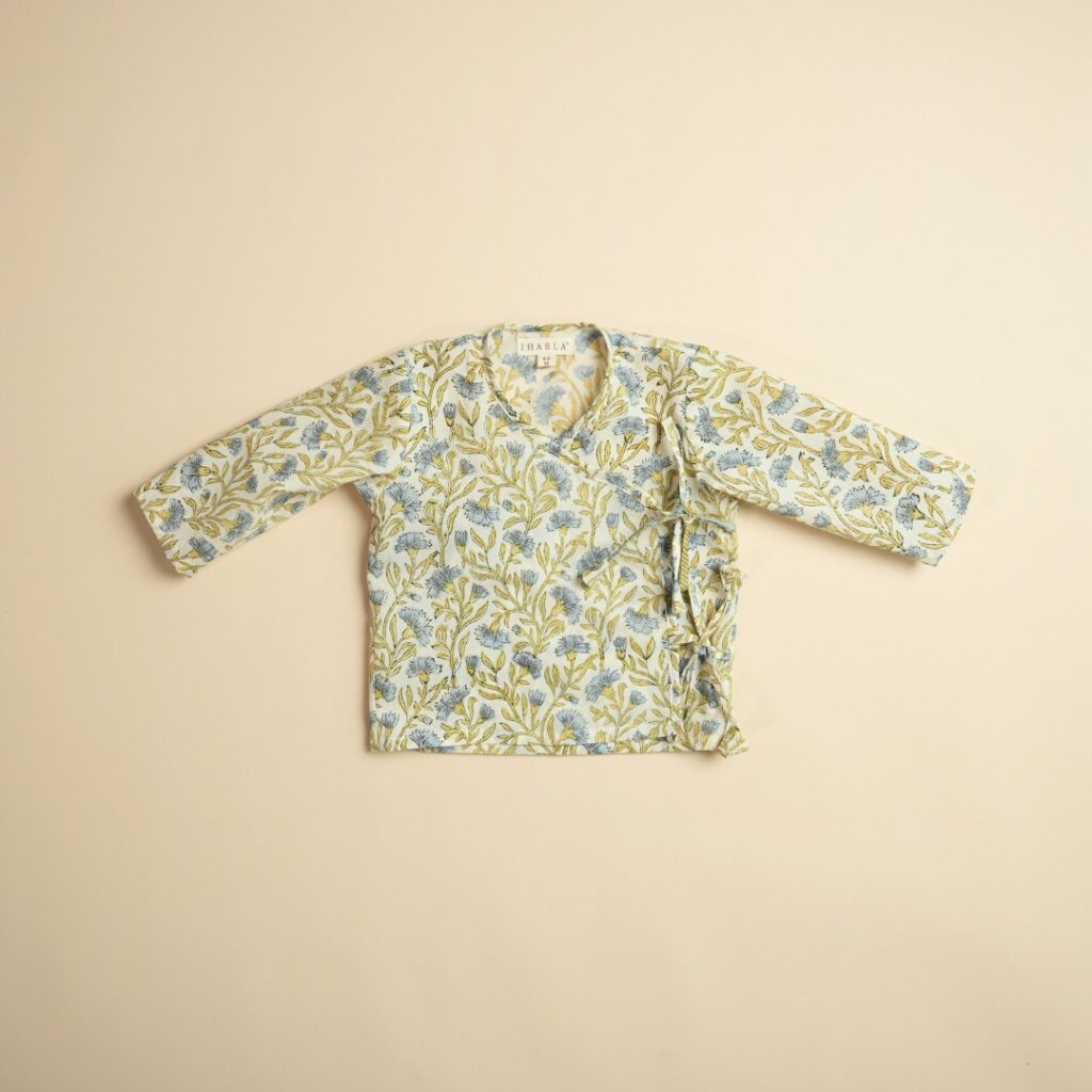 Floral Whimsy - Unisex Jhabla Pajama Set - Image 5