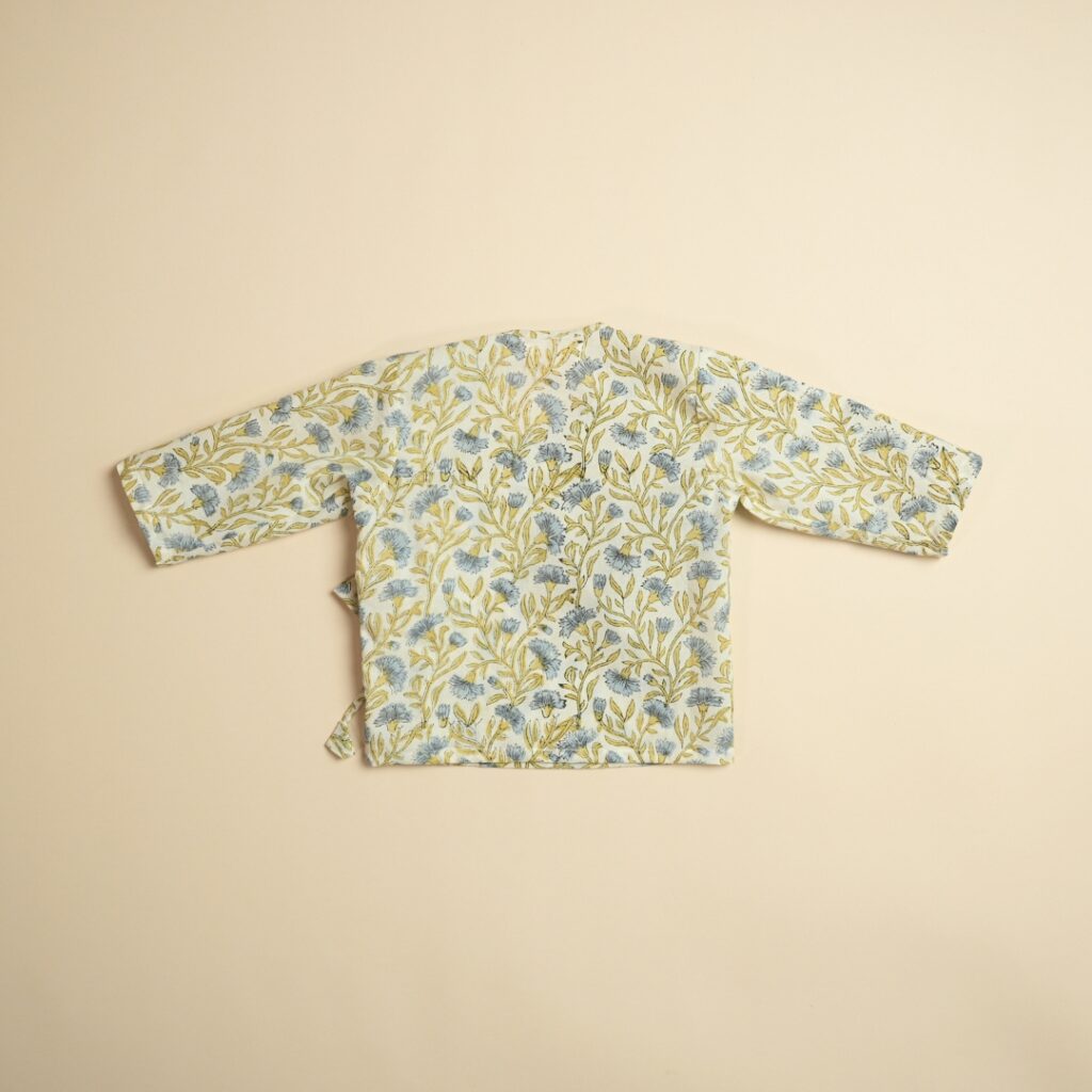 Floral Whimsy - Unisex Jhabla Pajama Set - Image 6