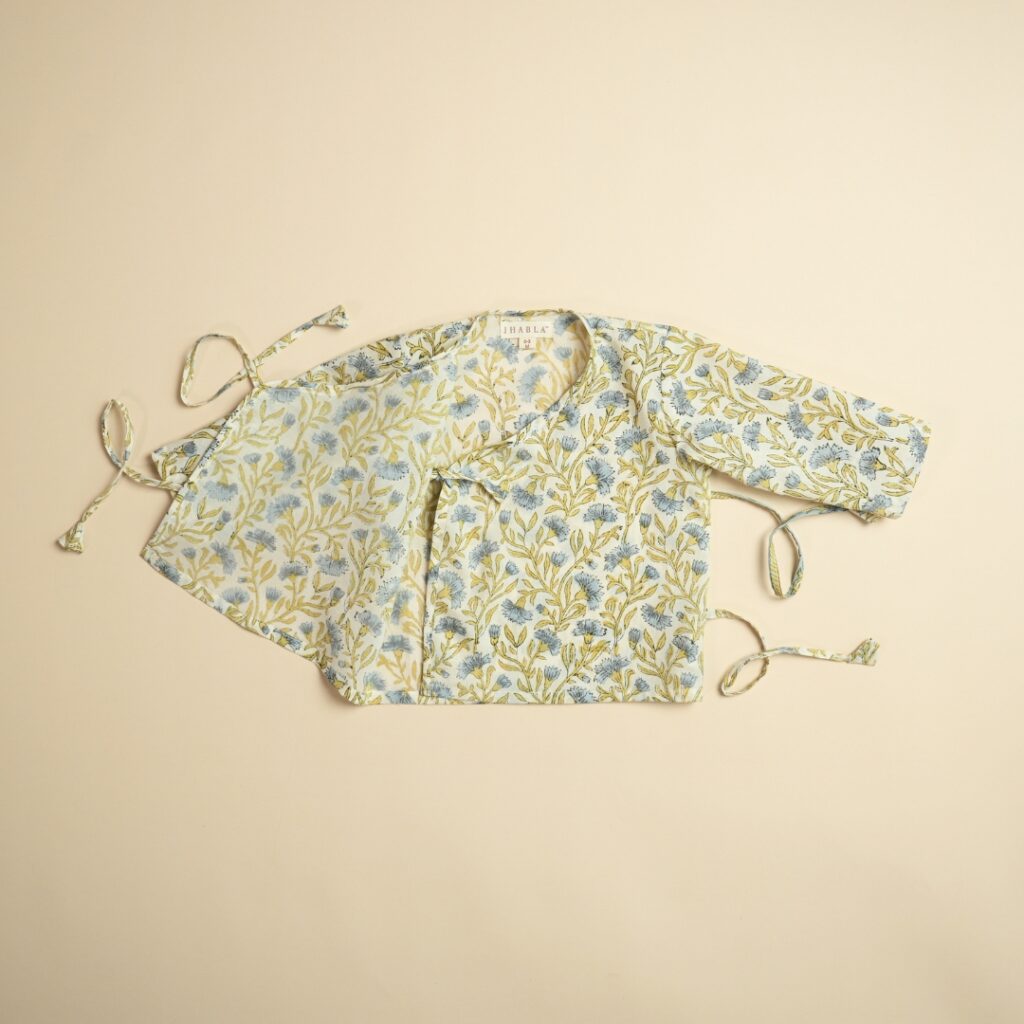 Floral Whimsy - Unisex Jhabla Pajama Set - Image 8