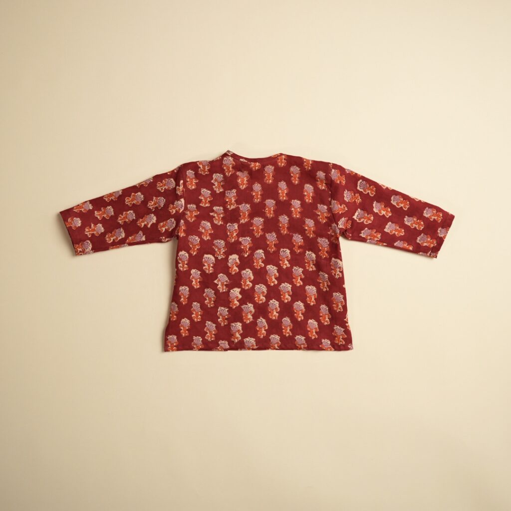 Surkh - Unisex Angrakha Pajama Set - Image 6