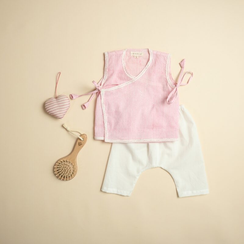 Pink Petite - Girl Jhabla Pajama Set