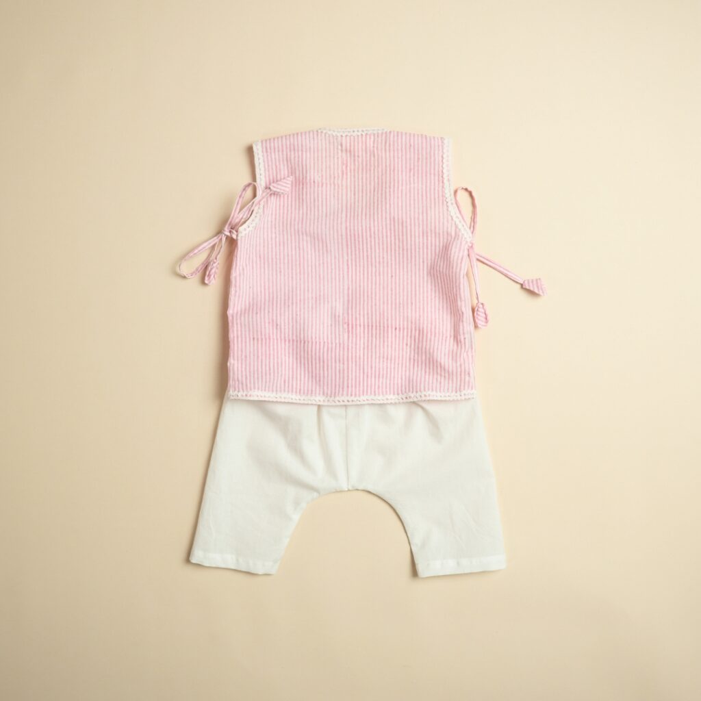 Pink Petite - Girl Jhabla Pajama Set - Image 4