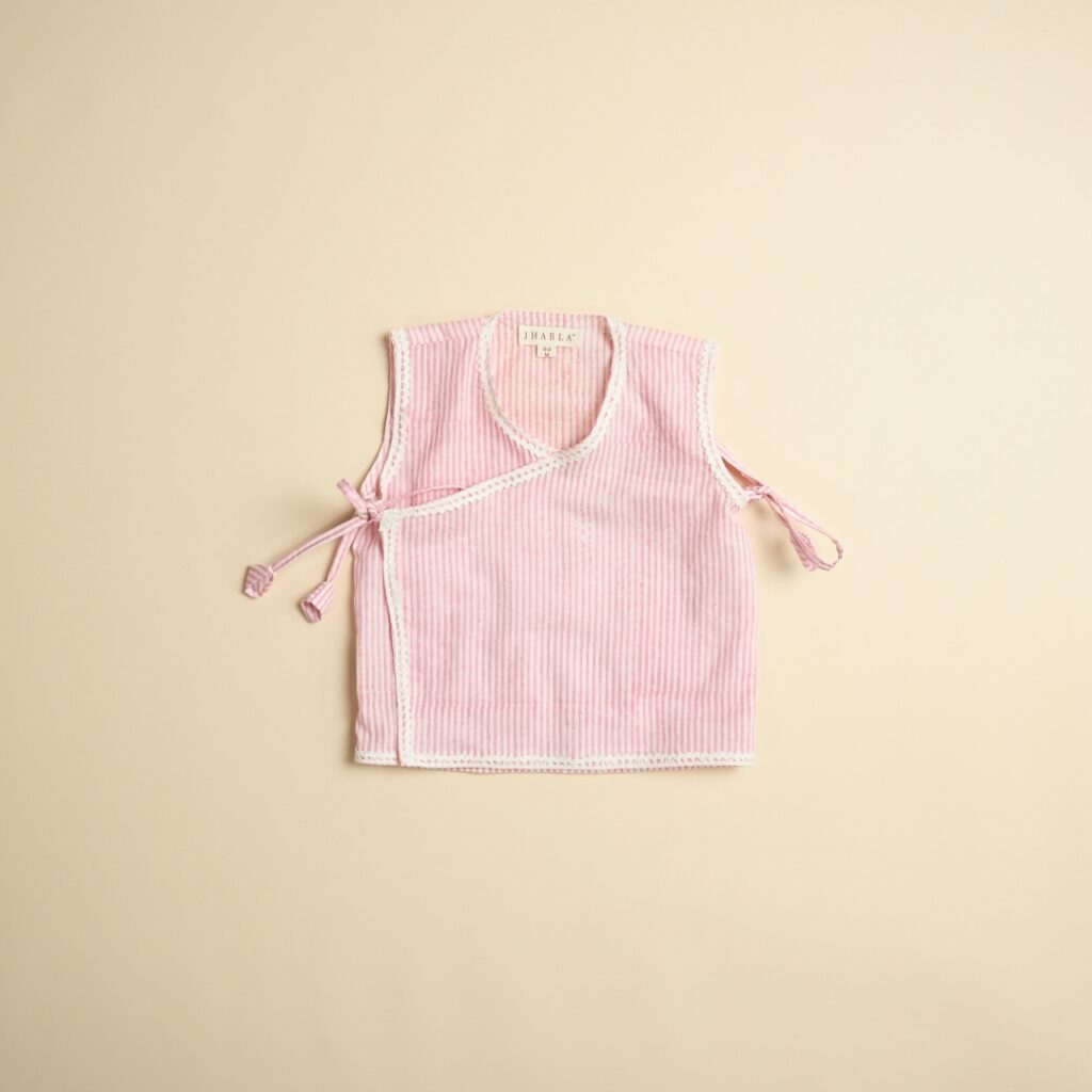 Pink Petite - Girl Jhabla Pajama Set - Image 5