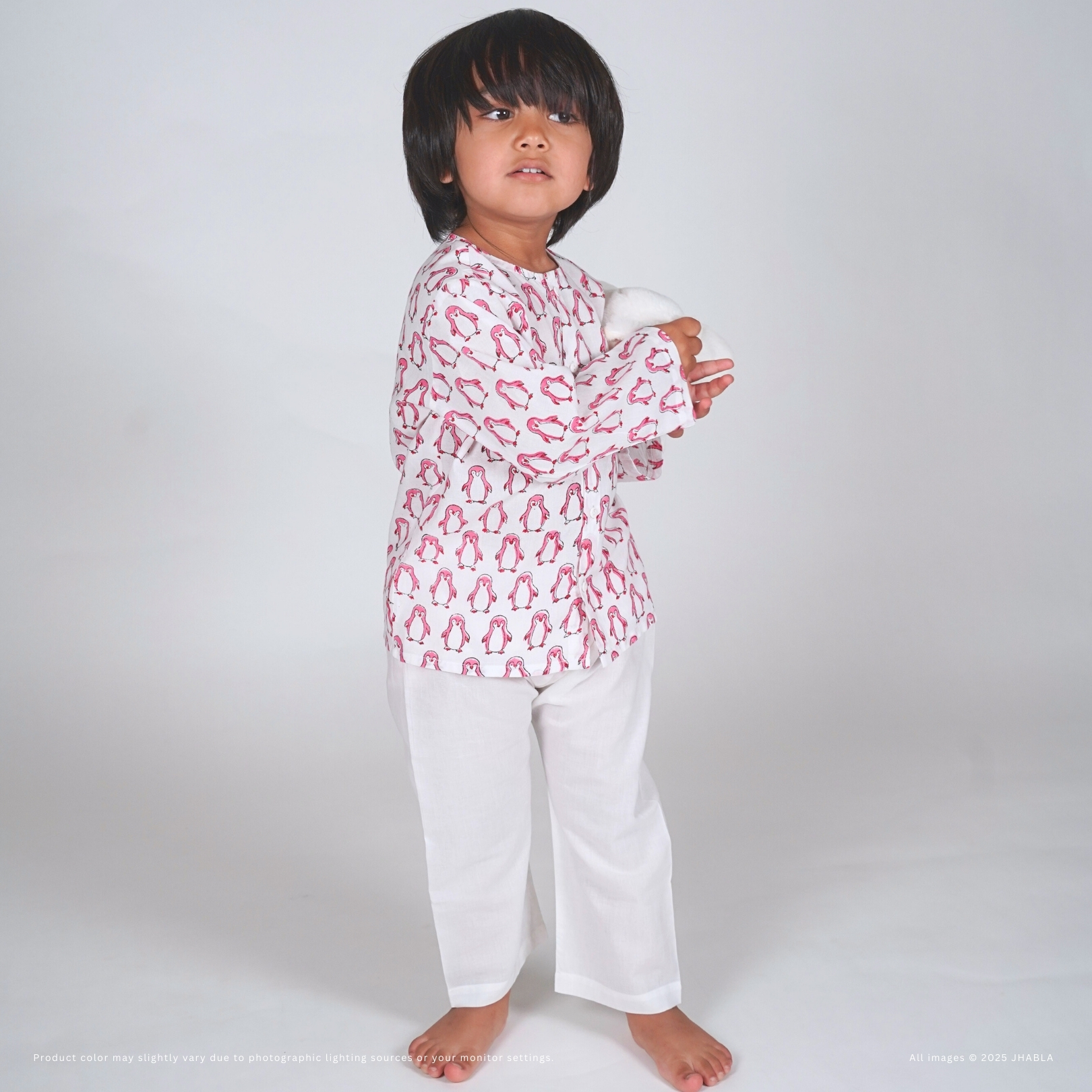 Pingu – Baby Cotton Jhabla Pajama Set