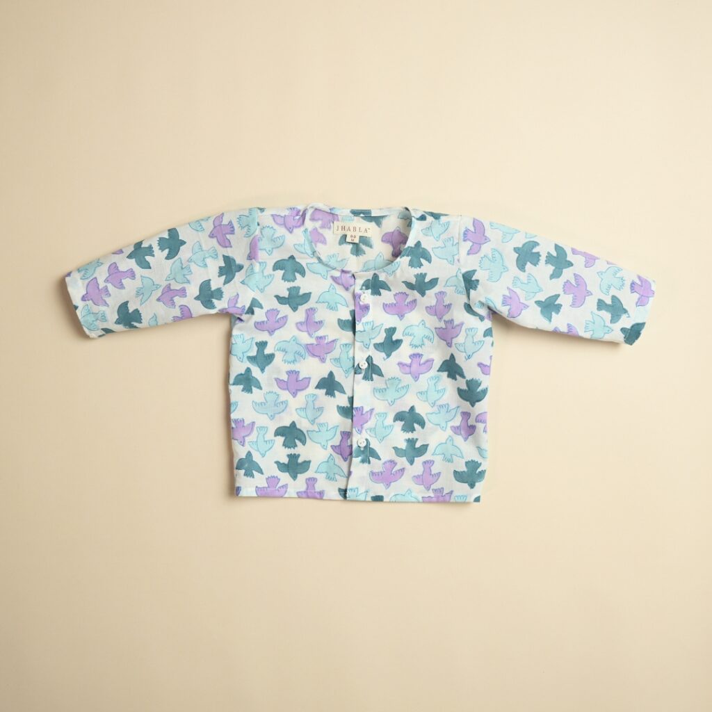 Blue Sky - Unisex Jhabla Pajama Set - Image 5
