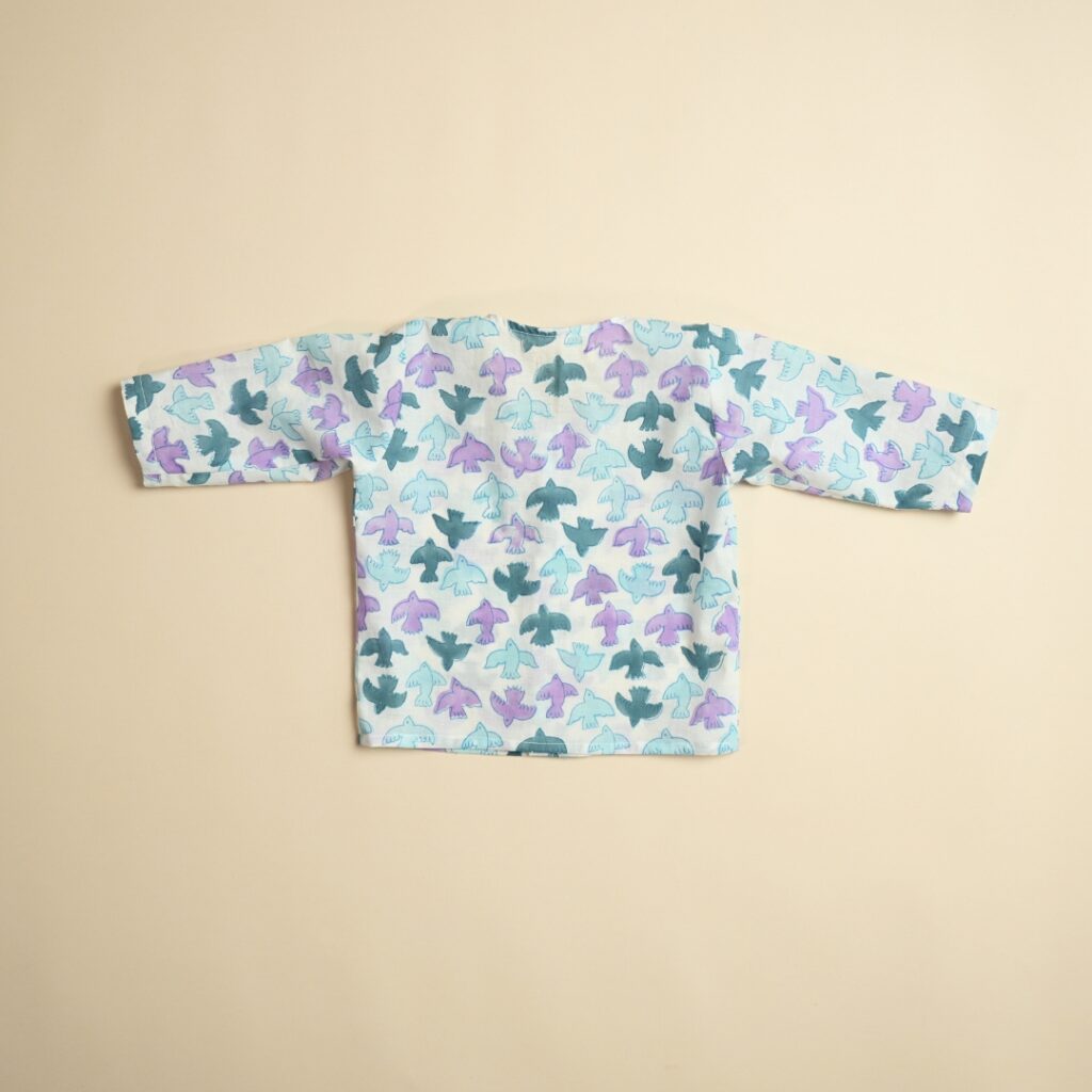 Blue Sky - Unisex Jhabla Pajama Set - Image 6