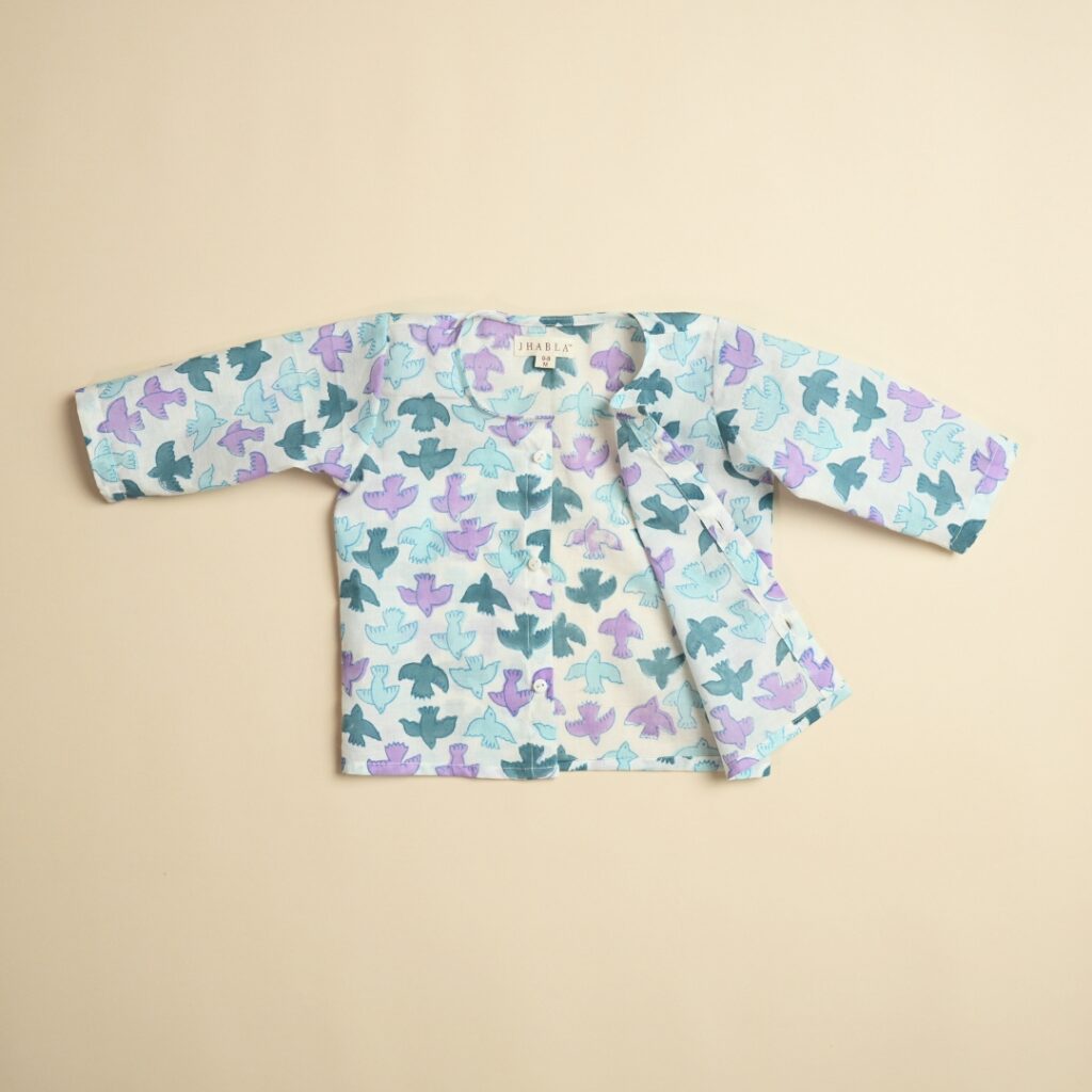 Blue Sky - Unisex Jhabla Pajama Set - Image 8