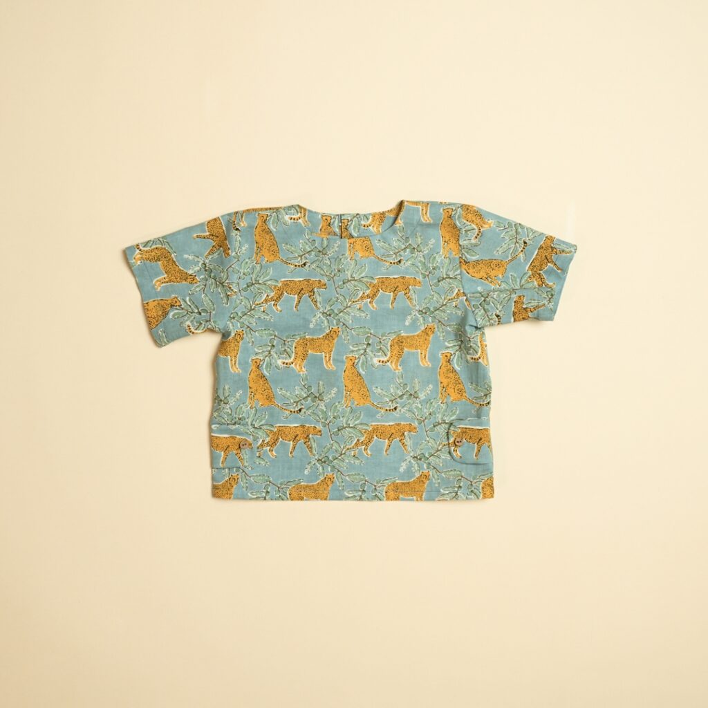 Cheetah Cub - Boy Jhabla Pajama Set - Image 5