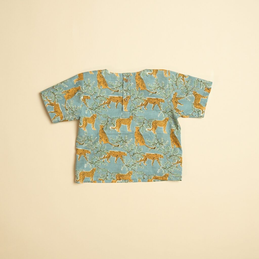 Cheetah Cub - Boy Jhabla Pajama Set - Image 6