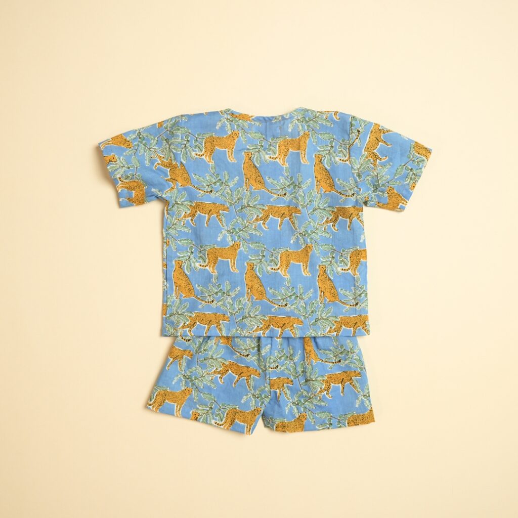 Cheetah Chic - Boy Jhabla Shorts Set - Image 3