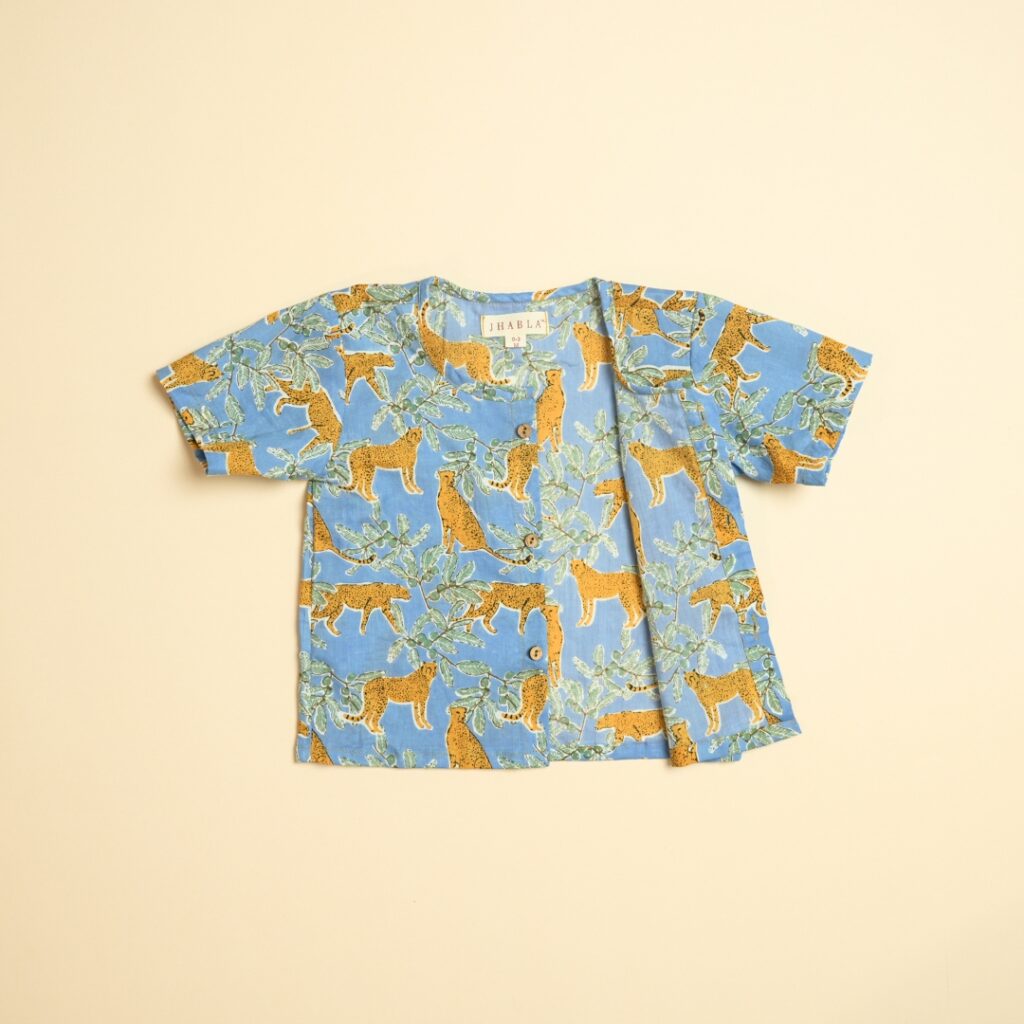 Cheetah Chic - Boy Jhabla Shorts Set - Image 6