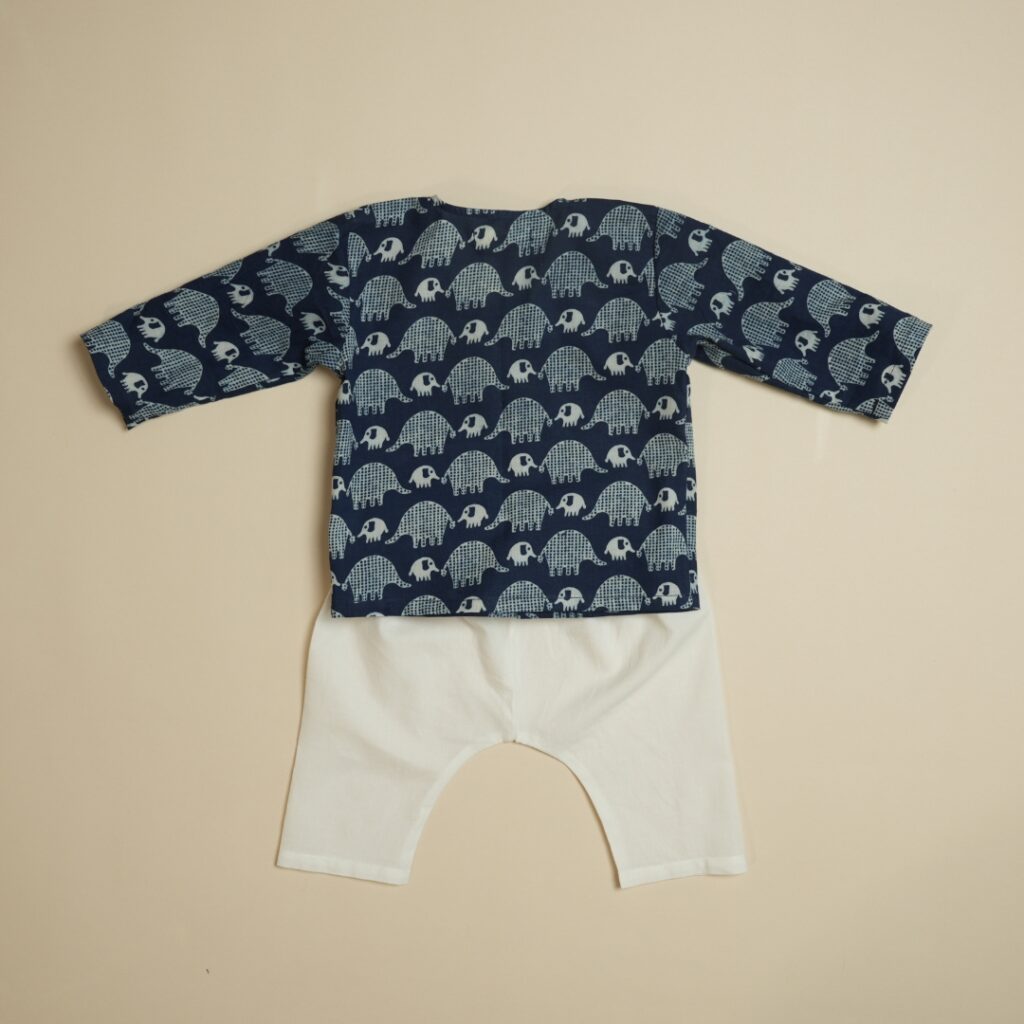 Blue Tusk - Boy Jhabla Pajama Set - Image 3