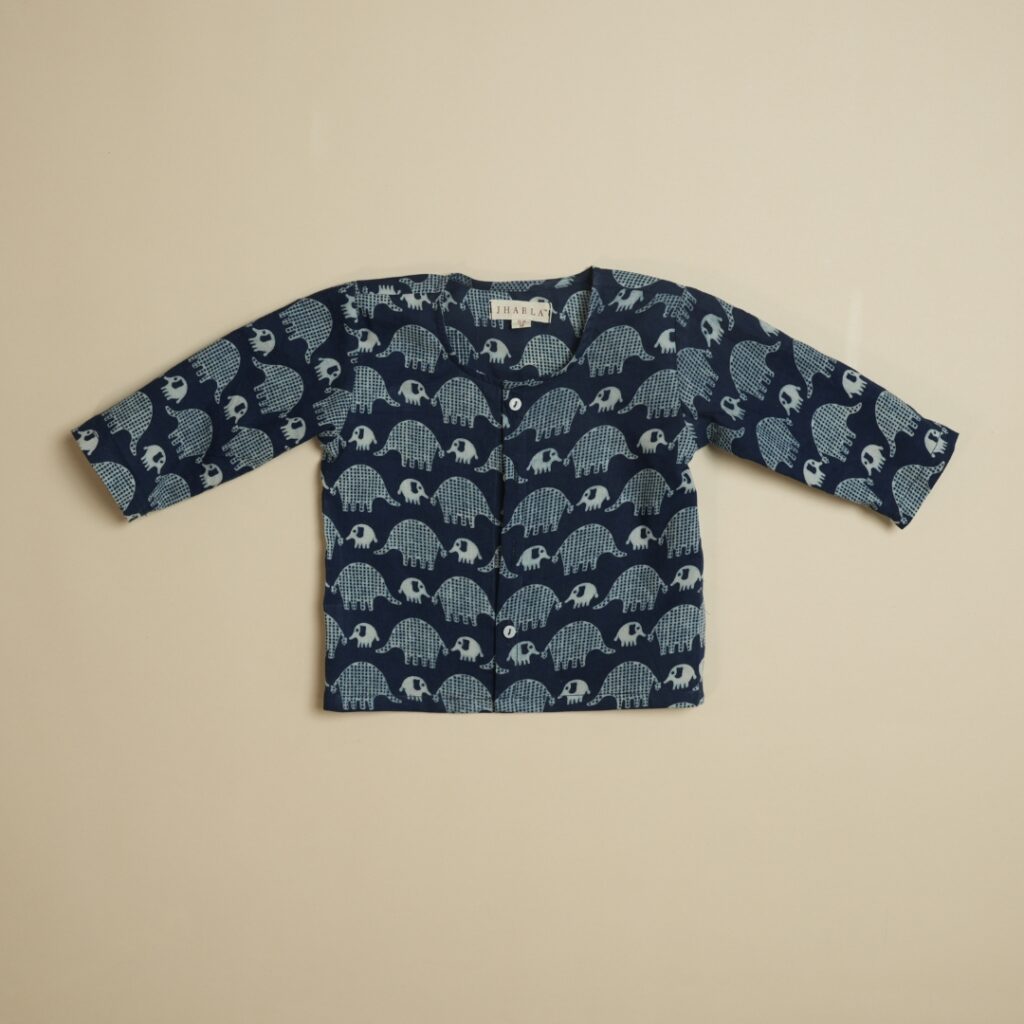 Blue Tusk - Boy Jhabla Pajama Set - Image 4
