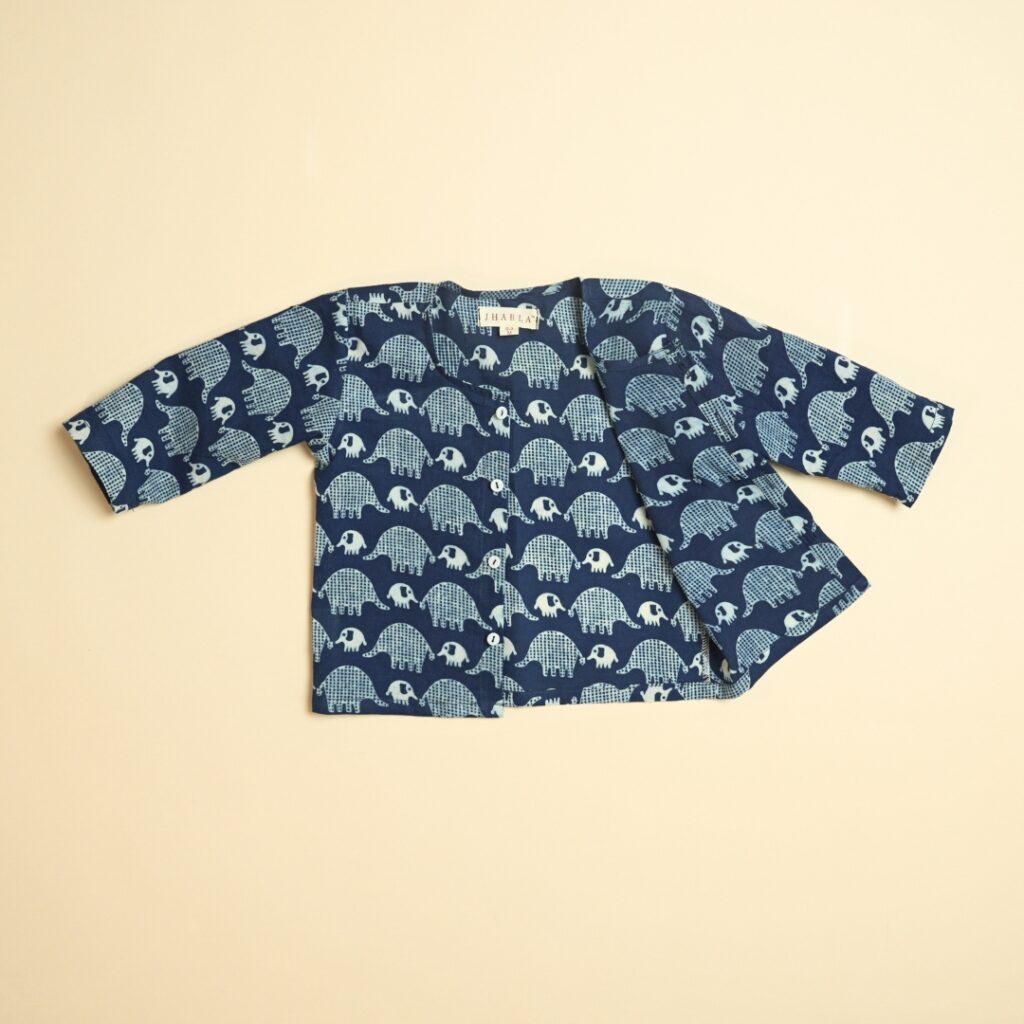 Blue Tusk - Boy Jhabla Pajama Set - Image 6