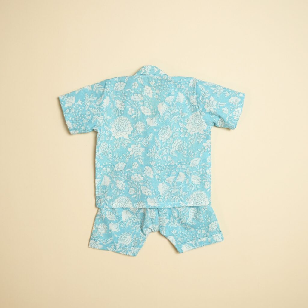 Ocean Tide - Boy Shirt Shorts Set - Image 4