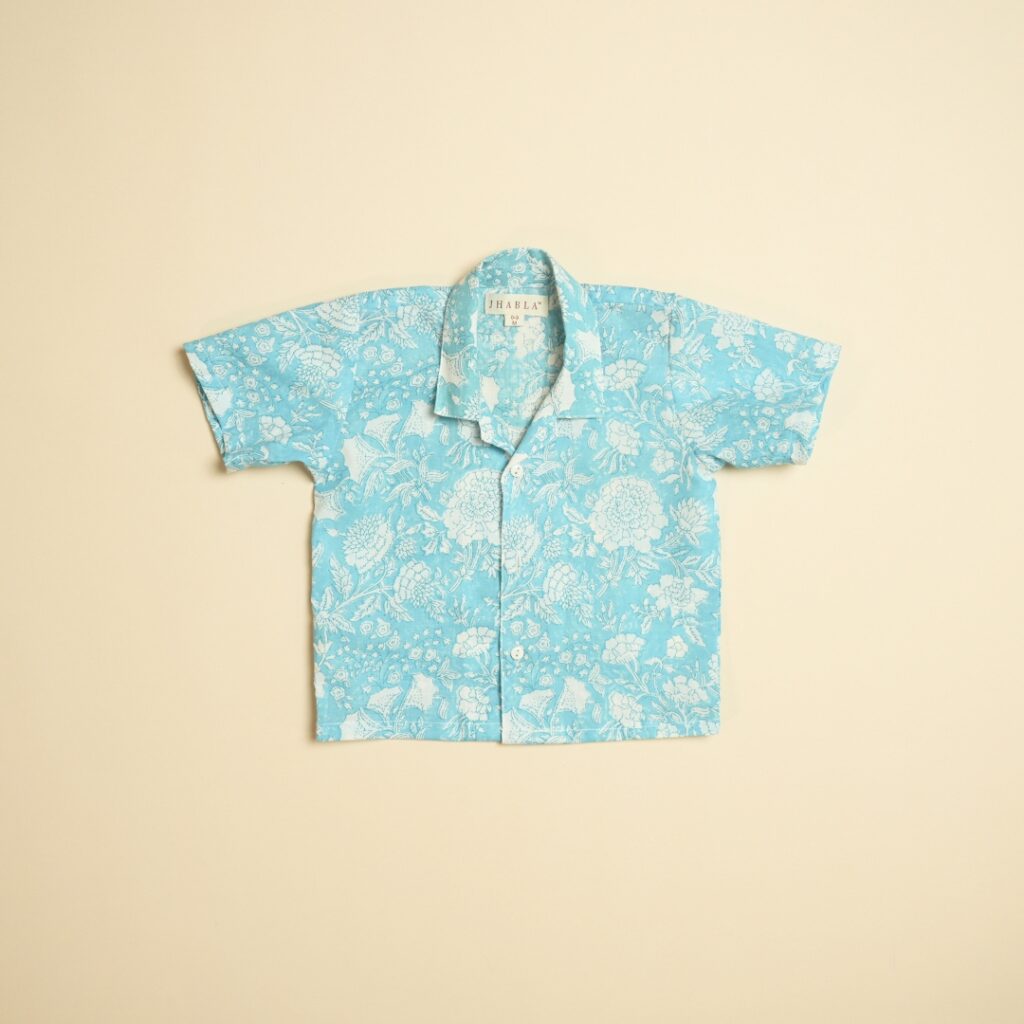 Ocean Tide - Boy Shirt Shorts Set - Image 5
