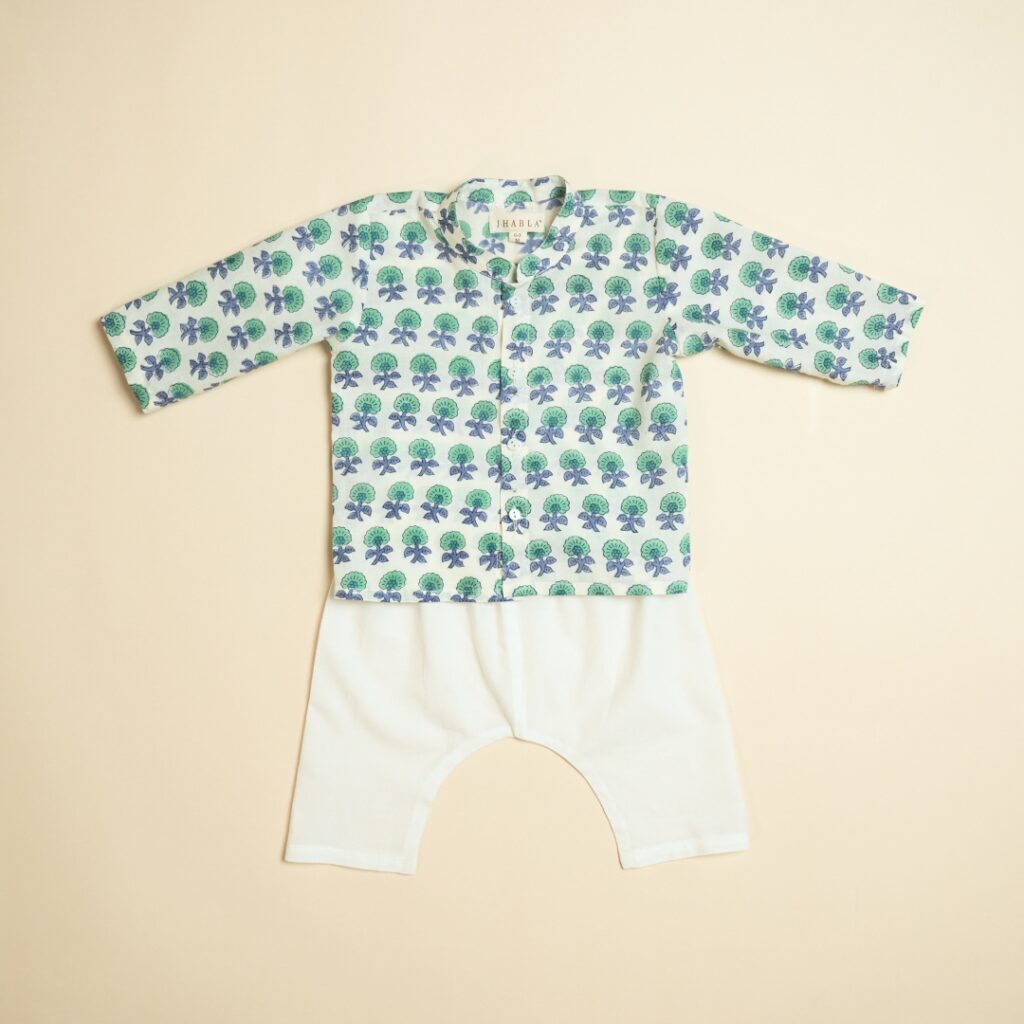 Little Botanist - Boy Shirt Pajama Set - Image 2