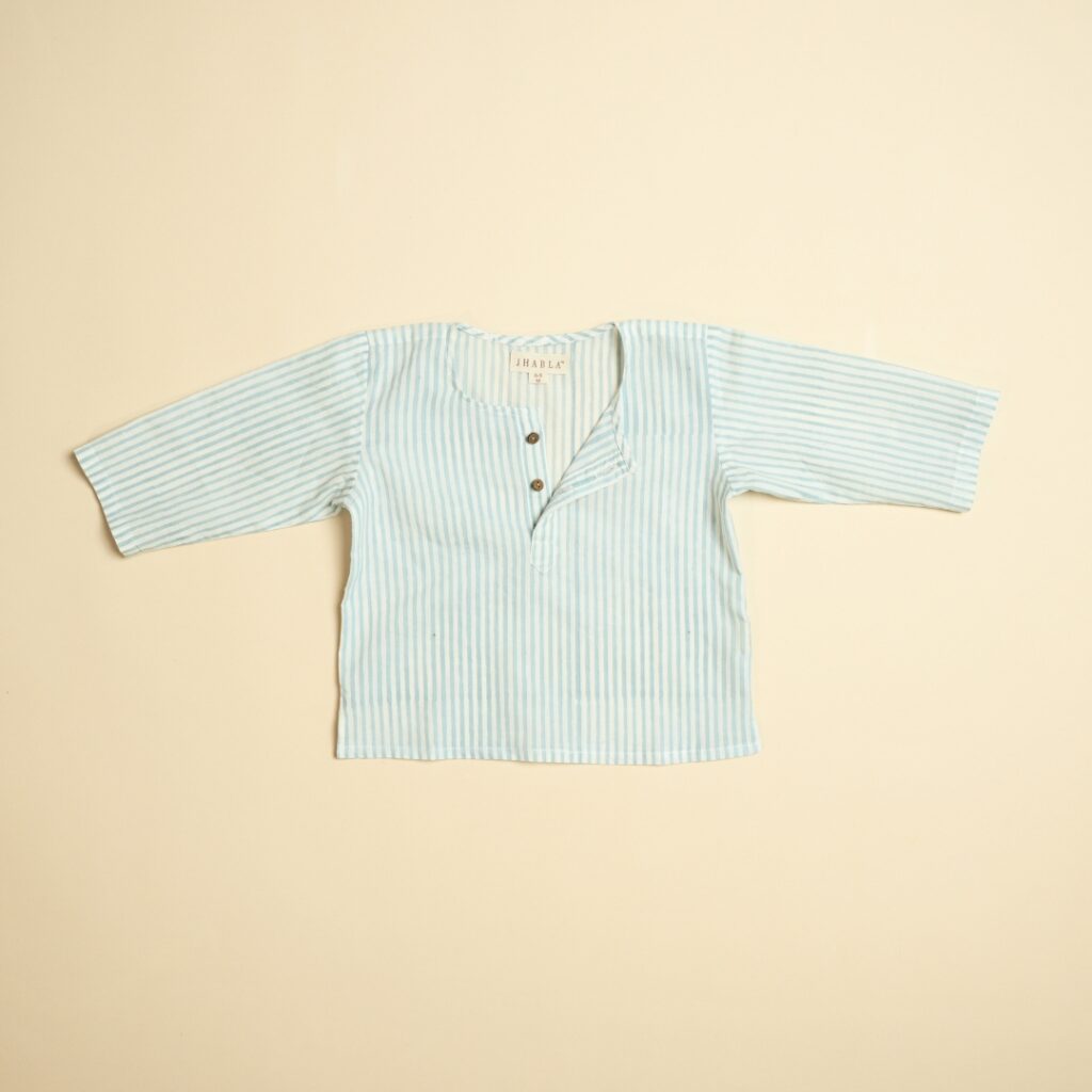 Baby Boy Cotton Full Sleev Kurta Pajama Set - Abstract Grey - Image 7