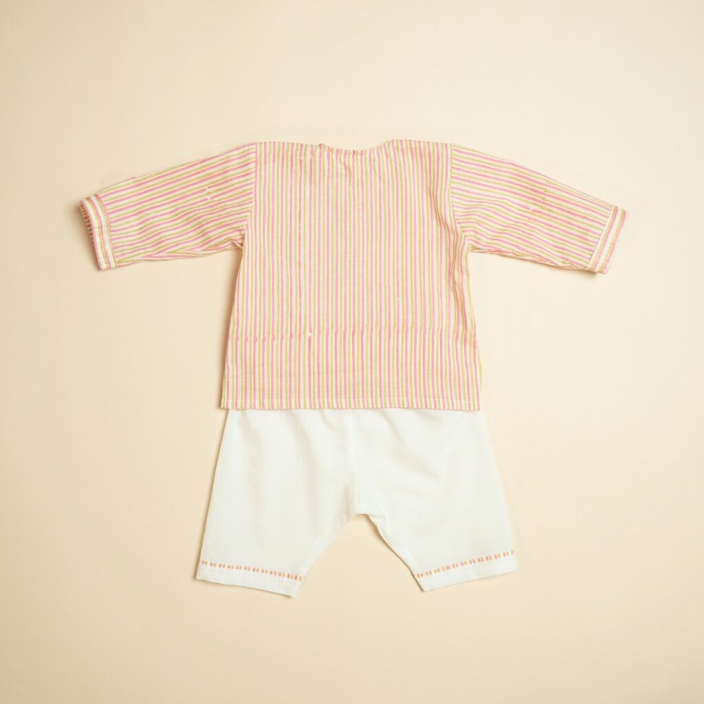 Sugar & Spice - Girl Jhabla Pajama Set - Image 3