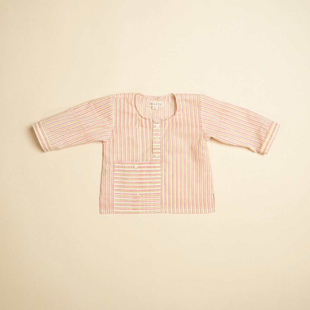 Sugar & Spice - Girl Jhabla Pajama Set - Image 4