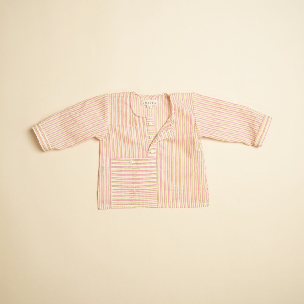 Sugar & Spice - Girl Jhabla Pajama Set - Image 6