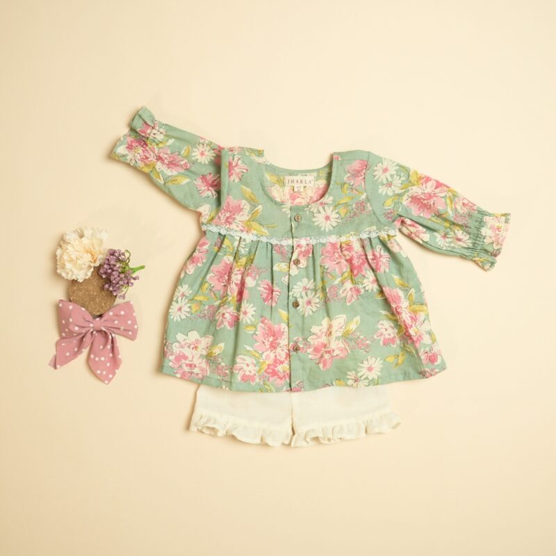 Garden Party - Girl Shirt Shorts Set