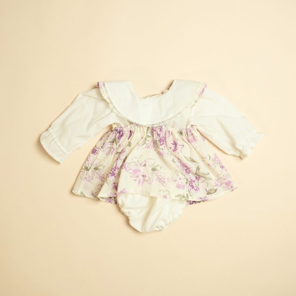 Lilac Love - Girl Frock Shorts Set - Image 5