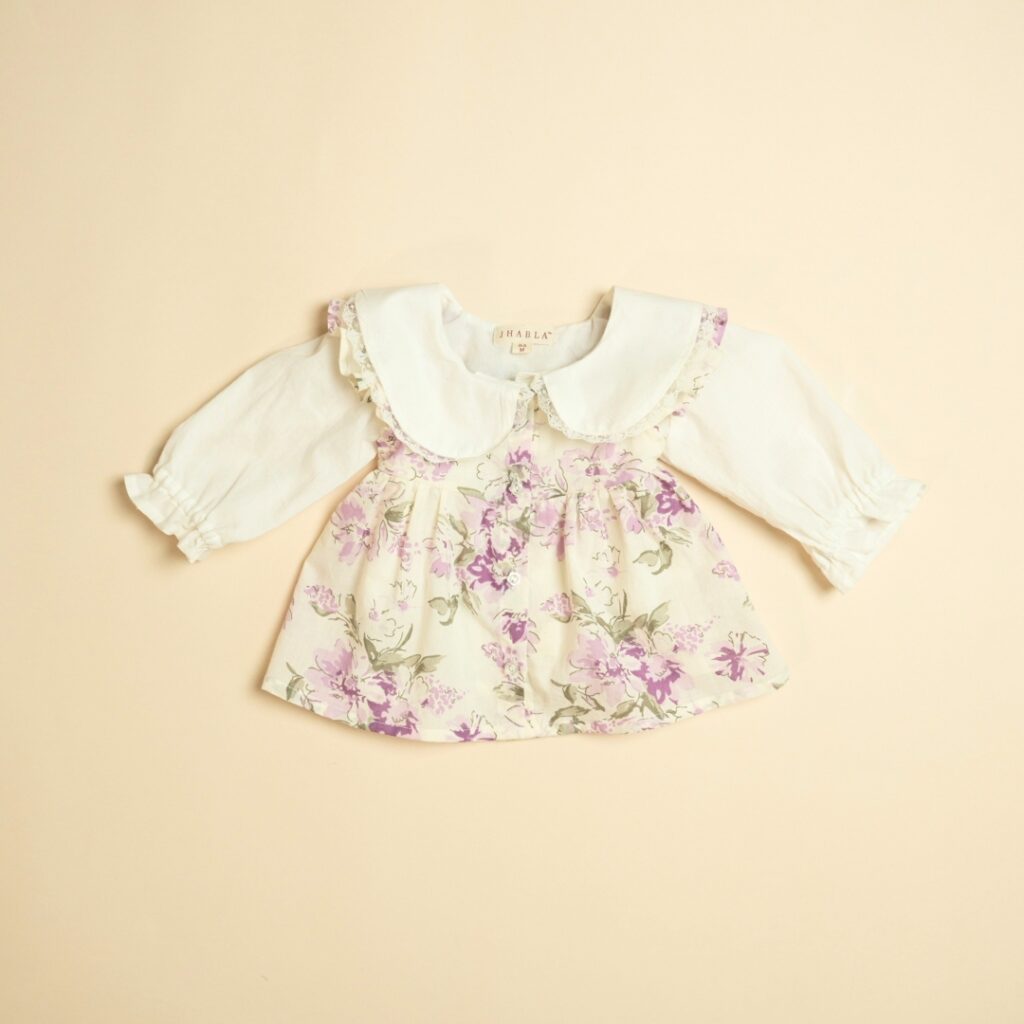 Lilac Love - Girl Frock Shorts Set - Image 6