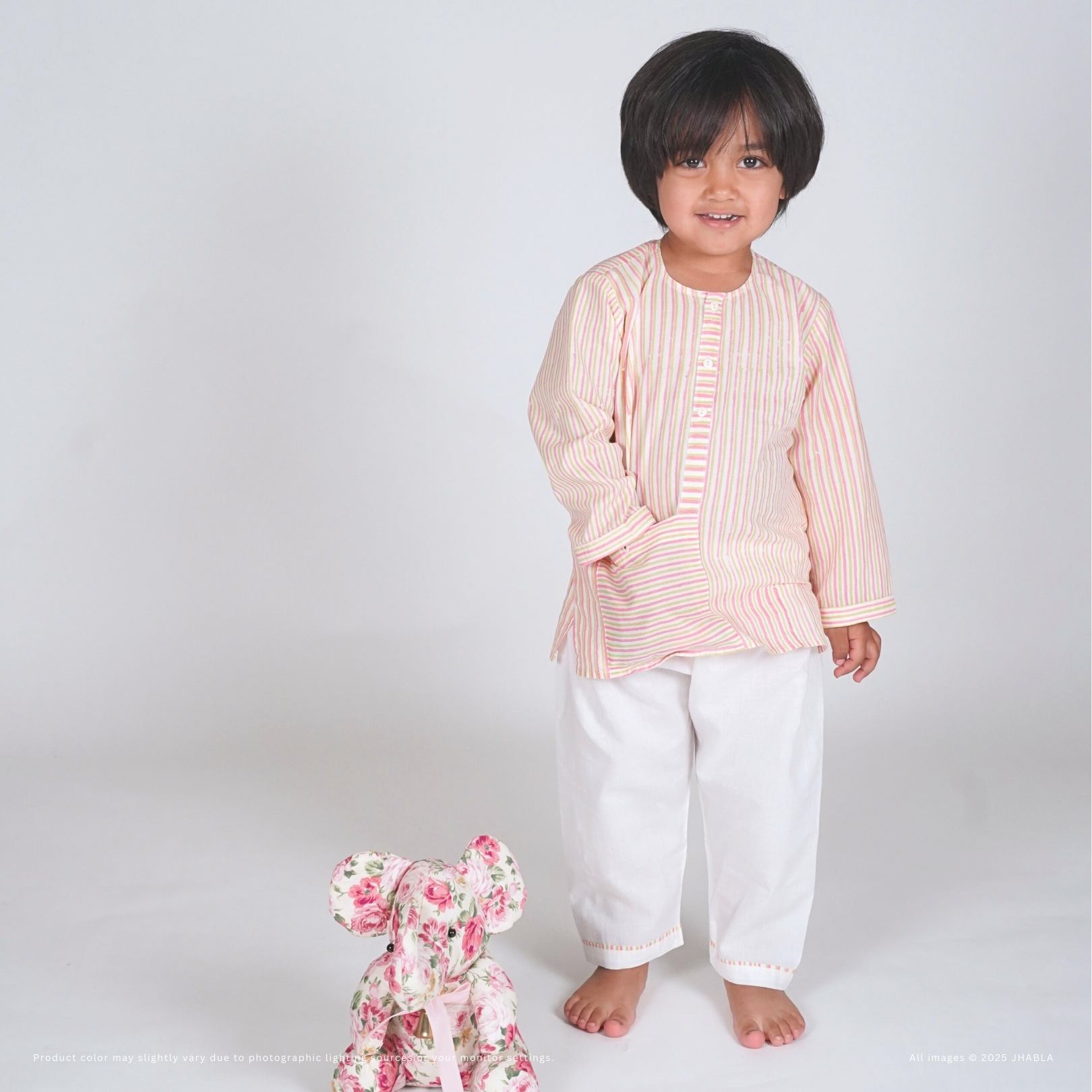 Sugar & Spice – Baby Girl Cotton Jhabla Pajama Set
