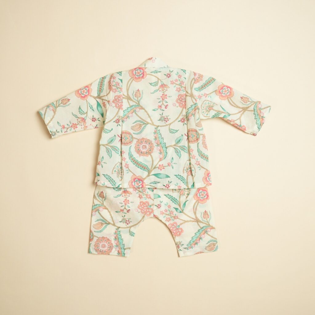 Bahaar - Unisex Angrakha Pajama Set - Image 4