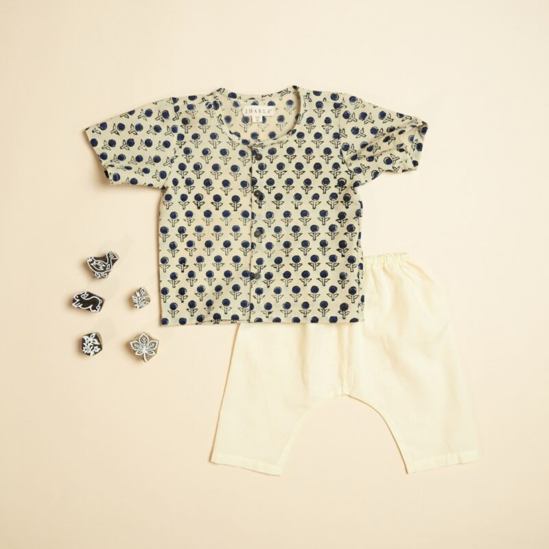 The Bagru - Unisex Jhabla Pajama Set