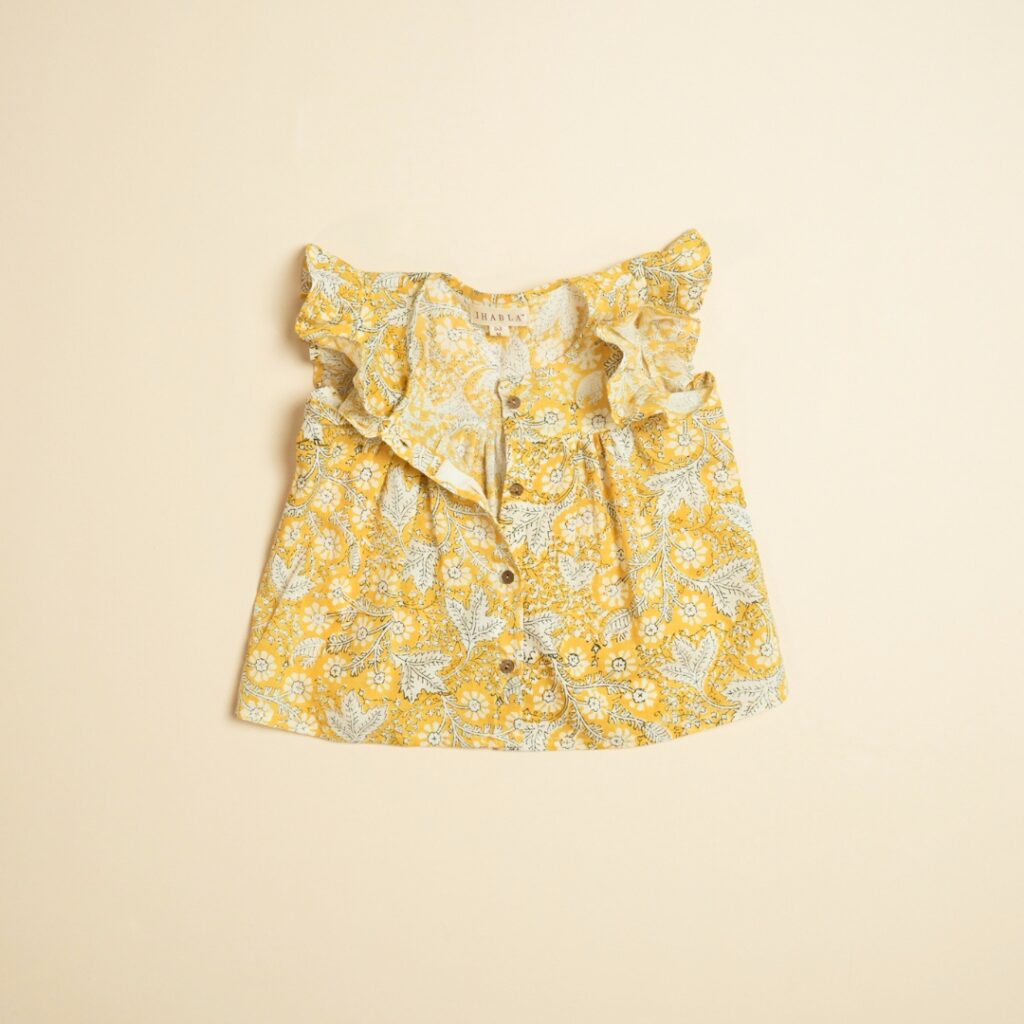 Daffodil Dreams - Girl Shirt Shorts Set - Image 6
