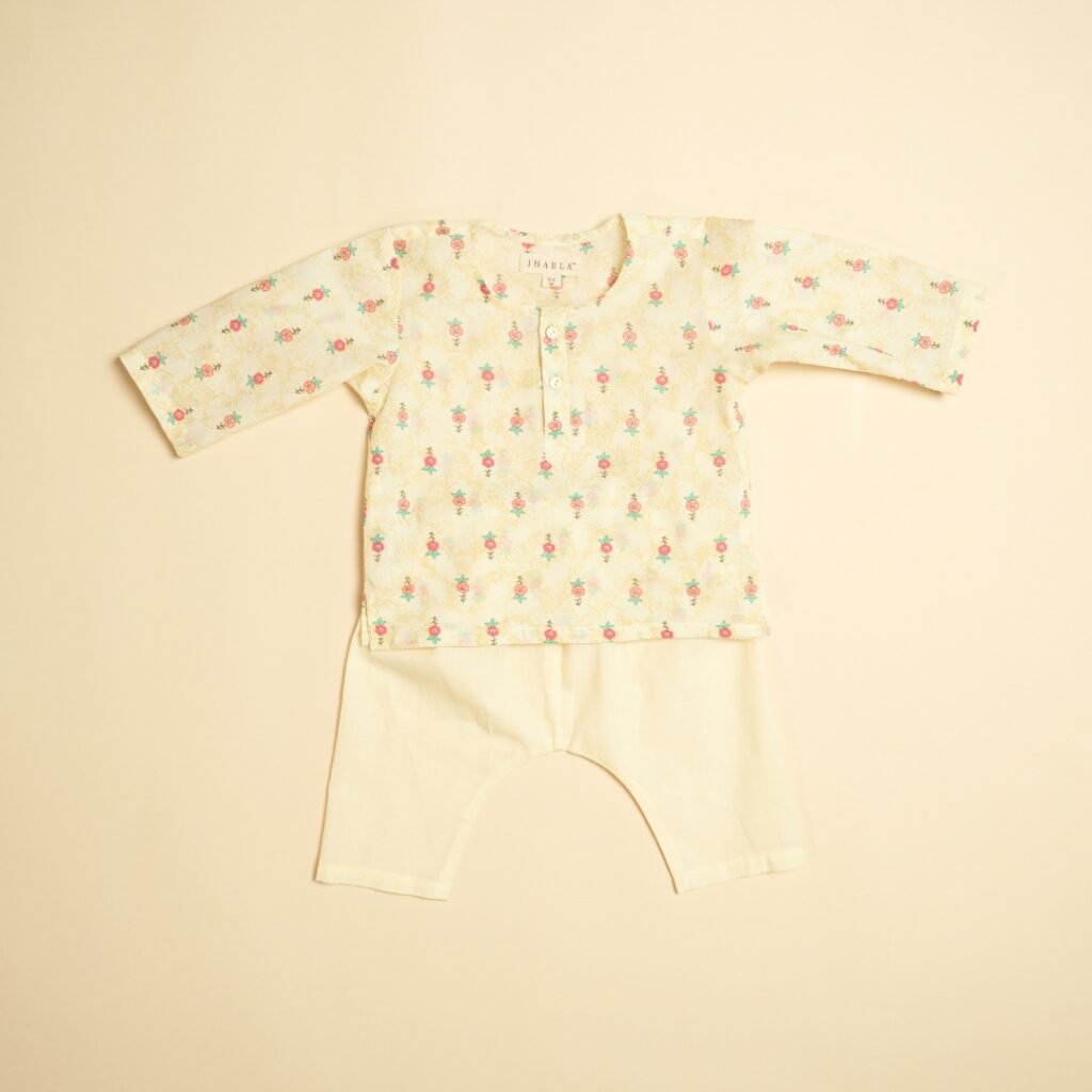 Ruby Bloom - Unisex Kurta Pajama Set - Image 2