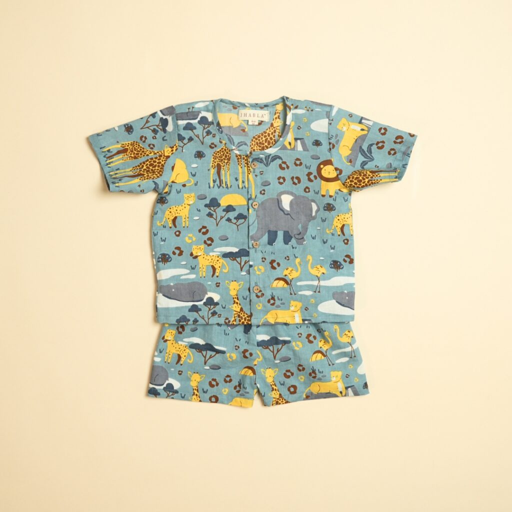 Jungle Jaunt - Unisex Jhabla Shorts Set - Image 2
