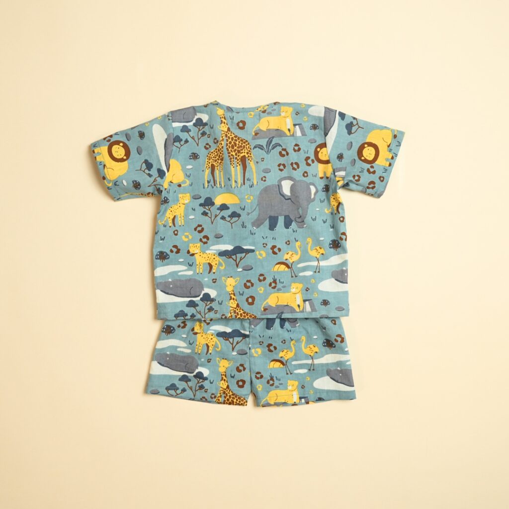 Jungle Jaunt - Unisex Jhabla Shorts Set - Image 3