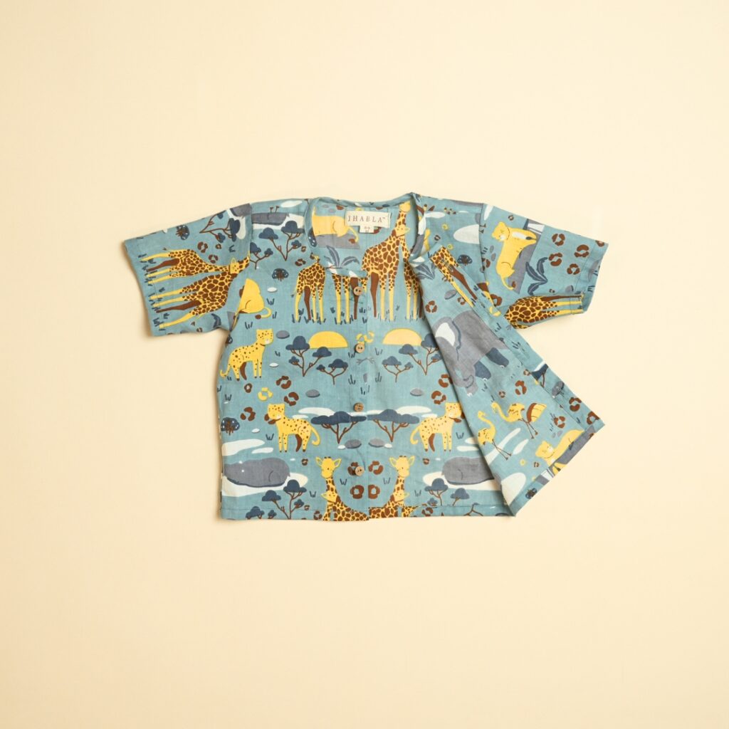 Jungle Jaunt - Unisex Jhabla Shorts Set - Image 6