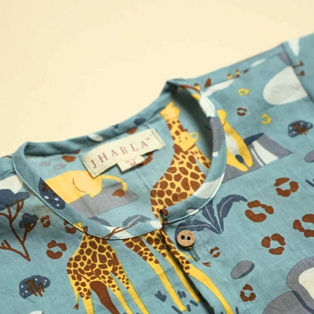 Jungle Jaunt - Unisex Jhabla Shorts Set - Image 8