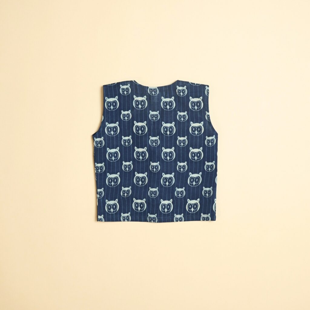 Moonlight Owl - Unisex Jhabla Pajama Set - Image 5