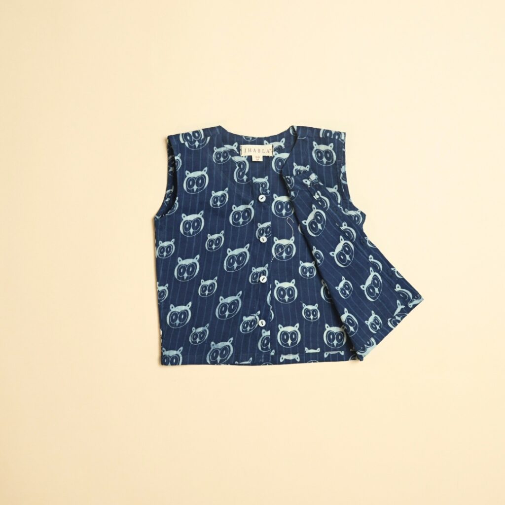 Moonlight Owl - Unisex Jhabla Pajama Set - Image 6